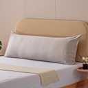 evolive Luxury 100% Tencel Material Silk Feel Cooling Breathable Pillow Cover/Pillowcases (Silver Grey, 21X54 Body Pillow Cover)