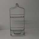 Zenna Home 2 Tier Over The Shower Caddy Silver