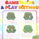 2 x 54PCS Fruit Flip Chess Memory Chess Game, Flip Match Board Game, for Kindergarten, Family, and Party Activities