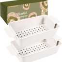 2-Piece Beige Meat Loaf Pan with Drip Tray, Grease Draining Design, Non-Stick 9x5 Loaf Pan, Perfect for Baking Bread and Meatloaf and Homemade Baking