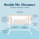 Baby Delight Beside Me Dreamer Bassinet | Bedside Sleeper & Baby Bassinet | 6-Position Height Adjustment | Organic Oat