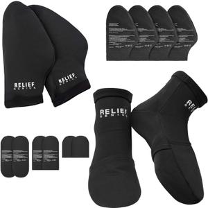 Relief Genius Cold Therapy Socks & Hand Ice Pack Cooling Gloves for Chemotherapy Neuropathy, Chemo Care Package for Women and Men S/M