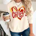 MAPICK Womens Oversized Christian Sweatshirts Fleece Crewneck Sweaters Embroidered GOD IS GOOD Casual Pullover Tops (XX-Large)