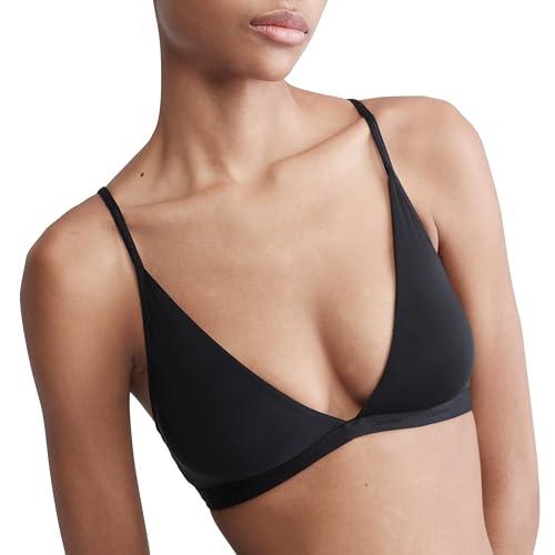 Calvin Klein Form to Body Lightly Lined Triangle Bralette Black Small