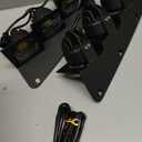 LED Front Bumper Fog Light with Mounts, Modular Bumper Fog Lamps Accessories, Ultra-Bright Amber Light Source Compatible with Ford Bronco 2021 2022 2023 2/4 Door