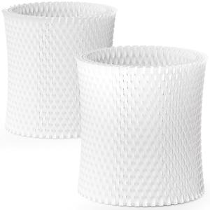 Leemone 2-Pack Bedside Humidifier Filter Replacement for Canopy Bedside & Nursery Humidifier | High-density natural wood pulp paper filter, 8-layer high absorption, reduces white dust, lasts 6 weeks