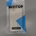 NITITOP Compatible with iPhone 11 Case Cute Stylish Line Stripe Pattern Design for Women Girls Soft TPU Shockproof Full Camera Protective Phone Cover - White