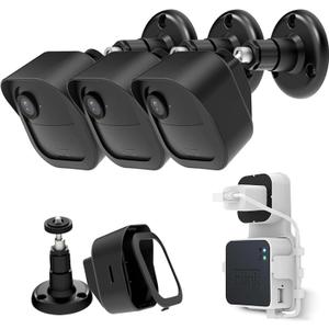 Blink Outdoor Camera Protective Housing - 360 Degree Adjustable Mount With Sync Module Outlet Mount for 4th Gen Surveillance Camera (3Pack)
