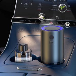 Smart Car Air Freshener, Car Air Freshener Diffuser with 100ml Perfume, Auto On/Off Intelligent, Rechargeable Aroma Diffuser,Auto Two Spray Modes, Cologne Scent, Light Fragrance Type
