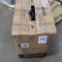 COLAMY Office Ergonomic Desk High Back Executive Chair with Pop-Out Lumbar Support, Upgraded Casters, Adjustable Headrest, Flip-Up Arms, Leather Home with Thick Cushion for Comfort - Black