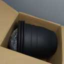 3-Pack Jumbo 15.7 Inch Planters with Rolling Saucers & Drainage  Large Flower Pots for Indoor/Outdoor, Heavy-Duty Moving Trays, Fits Tall Plants (Set of 3, Black)