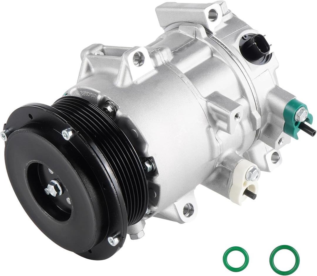 NEW Air Conditioner AC Compressor with A/C Clutch Compatible with Toyota Camry 2.4L 2007 2008 2009 (Japan Built 2009), RAV4 2.4L 2006-2008, Hiace 2.7L 2006-2018, Replaces CO-11178JC