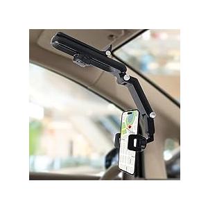 Sun Visor Phone Holder, Phone Holder for Car, 360 Rotatable and Adjustable, Compatible with All Smartphones, More Comfortable to Use Hands-Free