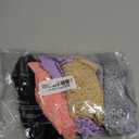 Retro Lace Thongs For Women Plus Size Breathable Seamless Cotton Panties Tummy Control High Waisted Underwear Pack 5 (Medium, Black+grey+nude+light Purple+pink)