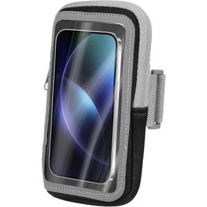 NUOBESTY Sports Mobile Phone Arm Bag Lightweight Waterproof Running Armband with Key Card Storage for Outdoor Exercise and Gym Use