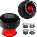 UOTT Original 20 Levels Cupping Kit for Massage Therapy (2PCS),5-in-1 Smart Dynamic Cupping Set with Red Ligh-t Therapy&Heat Penetrates for Targeted Pain Relief, Knots, Aches, Muscle Soreness (Black)