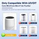Core Mini Replacement Filter for LEVOIT Core Mini and Core Mini-P Air Purifier, 3-in-1 High-Efficiency Activated Carbon Filter, Core Mini-RF, 4 Filter & 10 Fragrance Sponge