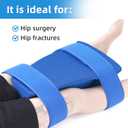 TYYIHUA Hip Abduction Pillow - Hip Surgery Pillow with Pillow Cover - Comfortable Foam Pillow for Hip Replacement Surgery After