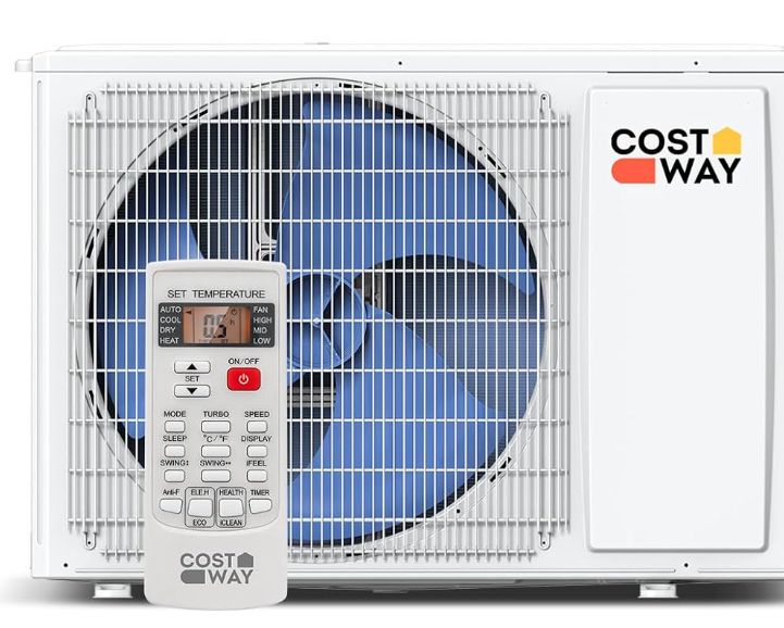 12000BTU Mini Split Air Conditioner & Heater, 17 SEER2 208-230V Wall-Mounted Ductless AC Unit Cools Rooms up to 750 Sq. Ft, Energy Efficient Inverter AC w/Heat Pump (Blast Series)