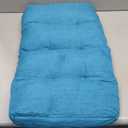 Bench Cushion 27 inches,Indoor/Outdoor Non-Slip Tufted Cushions, Premium Waterproof Linen, Soft Piano Sofa Cushions, Entryway Storage, Bay Window, High-Density Memory Foam(Light Blue-27x12x4in)