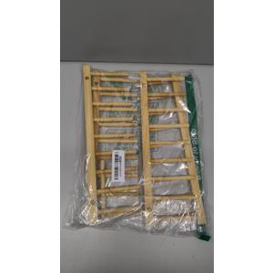 HBlife 2pcs Bamboo Dish Plate Bowl Cup Book Pot Lid Cutting Board Drying Rack Stand Drainer Storage Holder Organizer Kitchen CabinetKeep Dry
