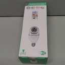 WESECUU Light Bulb Security Camera -5G& 2.4GHz WiFi 2K Security Cameras Wireless Outdoor Motion Detection and Alarm,Two-Way Talk,Color Night Vision,Human Detection, Bulb Camera Compatible with Alexa (2K/1-Pack, White)