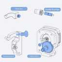 3D Printer Accessories Voron 2.4 Extruder Dual Gear Hardware Kit Compatible with Voron 2.4 BMG Extruder kit..