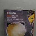 Mueller RapidTherm Portable Induction Cooktop Hot Plate Countertop Burner 1800W, 8 Temp Levels, Timer, Auto-Shut-Off, Touch Panel, LED Display, Auto Pot Detection, Child Safety Lock, 4 Preset Programs