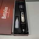 Steam Flat Iron Hair Straightener - Professional Hair Straightening Irons for Smooth and Frizz-Free Results (Black)