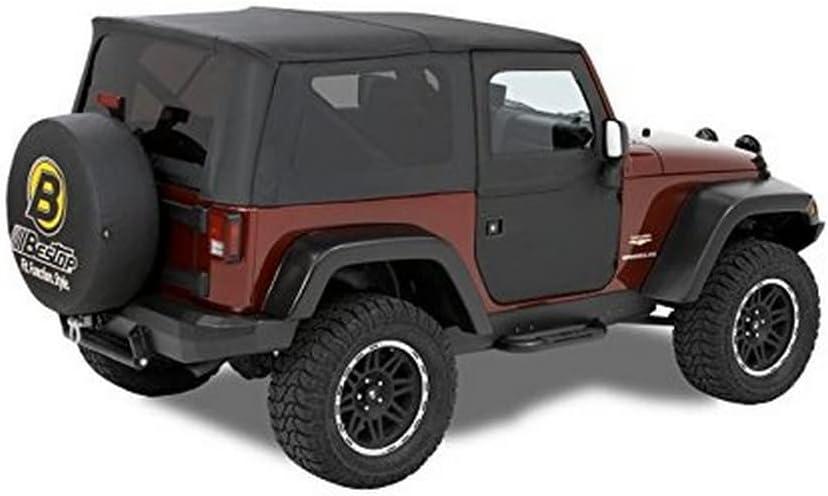 Bestop Full Fabric Doors - Jeep '07-18 Wrangler JK; (Front Doors; Black Diamond)