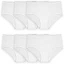 Fruit of the Loom Girls' Cotton Brief Underwear Multipacks, Size: 6