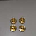 Reusable Heavy Duty Suction Cup Hooks for Kitchen/Bathroom/Shower - Wet-Proof Hooks for Towels, Robes, Loofah&Wreaths/No Drill Mounting on Glass, Tile, Metal (4, Brushed Gold)