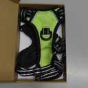 PHOEPET No Pull Dog Harnesses for Small Puppies Reflective Adjustable Front Clip Vest with 2 Metal Leash Attachment Hooks Soft Handle(XS, Green)