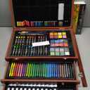 Soucolor Art Supplies, 192-Pack Deluxe Art Set Drawing Painting Supplies Kit with Acrylic Pad, Watercolor Pad, Sketch Book, Canvases, Acrylic Paint, Crayons, Pencils, Gifts for Artist Adults Teen Kids