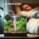 hygger MINI 1.5W Fish Bowl Aqaurium Silent Air Pump with Accessories, Oxygen Aerator Kit for Fish Tank 0.5-12 Gallon Fish Tank