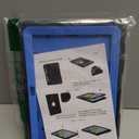 MENZO Case for Fire HD 10 (Only 13th Gen, 2023 Release) Bracket Design, Layer Duty Shockproof Rugged Case with Kickstand, Black+Teal