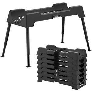 RV Sewer Hose Support, 15FT Heavy-Duty Camper Waste Hose Holder with 7 Foldable Sections, Adjustable & Stable Waste Drainage Support with Strap, Stackable & Weather-Resistant (Patent Pending)