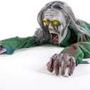 yosager Halloween Scary Yard Decorations, Electric Crawling Ghost Long Hair Horror Voice Skeleton, Creeping Prop for Theme Park, Bar Haunted House Props Horror Layout Party Decor
