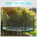 10pcs Black Trampoline Pole Covers,Plastic Replacement Trampoline Parts, Protective Rod Caps for VOutdoor Use Various Models