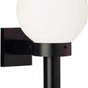 Progress Lighting Acrylic Globe 1-Light Shatter-Resistant Acrylic Shade Modern Outdoor Wall Lantern Light, Outdoor, P5626-60, Matte Black, 8-Inch Width x 15-Inch Height