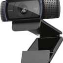 Logitech C920x HD Pro Webcam, Full HD 1080p/30fps Video, Clear Audio, HD Light Correction, PC Camera Webcam, Works with Skype, Zoom, Facetime, PC, Laptop, Mac, Tablet - Black