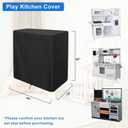 tonhui Play Kitchen Cover for Step2 Kids Play Set, 45"L x 15"W x 43"H Dustproof Indoor/Outdoor Kitchen Toy Set Cover, Heavy-duty Waterproof Fabric