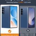 FNTCASE for Samsung Galaxy Z-Fold-7 Case: Magnetic Clear Military Grade Drop Protection Anti Yellowing Cell Phone Cover - Rugged Shockproof Protective Bumper Transparent Phonecase