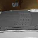Amazon Basics Universal PVC Faux Rubber Car Floor Mats, Anti-Slip, All Weather Protection, Waterproof Flexible Trim to Fit for 95% Automotive SUV Sedans Trucks, Charcoal Pure Grey, Pack of 3