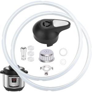 11 PCS Instant Pot Accessories for Lux 5, 6 QT, Instant Pot Replacement Parts Include Sealing Ring, Steam Release Valve, Anti-Block Shield, Valve Sealing Ring, Float Valve and Gasket