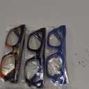 Hubeye Square Reading Glasses for Women Men Blue Light Blocking Computer Fashion Style Readers with Spring Hinge