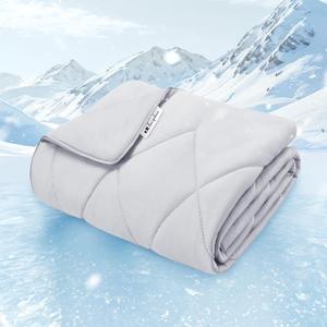 Luciphia Premium Cooling Blanket for Dogs Washable Q-MAX>0.4 Pet Cool Mat for Cats Hot Weather Puppy Lightweight Throw Calming Pad (Light Grey,40x60 inches) Luciphia Premium Cooling Blanket for Dogs Washable Q-MAX>0.4 Pet Cool Mat for Cats Hot Weather Puppy Lightweight Throw Calming Pad (Light Grey,40x60 inches)