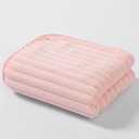 2 Pieces Bath Towels Soft Bathroom Towels Set Coral Velvet Shower Towels Lightweight Large Bath Sheets for Gym Yoga Spa Swimming Hotel, Pink 3, 28 x 55 inches