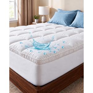 Beckham Hotel Collection King Size Mattress Protector & Pad – Extra Padded
Extra Padded, Thick, Plush, Fitted Mattress Topper, Quilted Pillow Top Mattress Cover