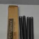 GeilSpace 3/4"  14" Heavy Duty Pre-Cut Grey Metal Pipe, Industrial Steel Fits Standard 3/4 Inch Threaded Pipes and Fittings - Vintage DIY Industrial Shelving (3/4"  14", Grey) (Gray)